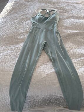 Women's Sage Green Strappy Jumpsuit